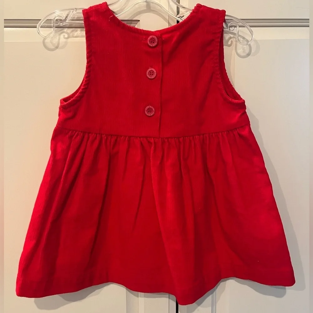 Rare! Vintage OshKosh B Gosh  Scottie Dog Dress  Corduroy Dress 18 months